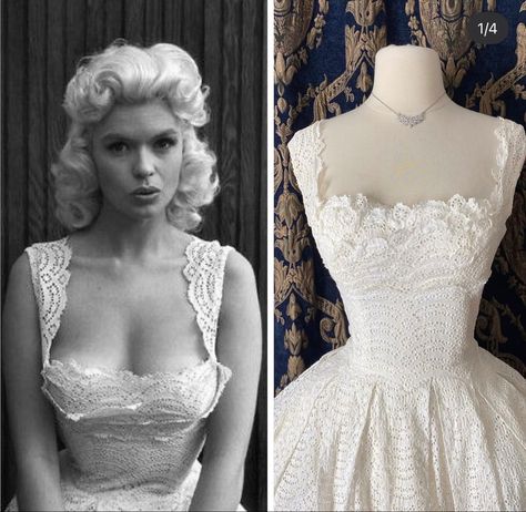 50s Dresses Aesthetic, 1950s Fashion Hollywood, 50s Bride Dress, Vintage Formal Dresses 1950s, 1950s Dress Aesthetic, Old Hollywood Glamour Dress, White 1950s Dress, 1950s Casual Dress, White 50s Dress