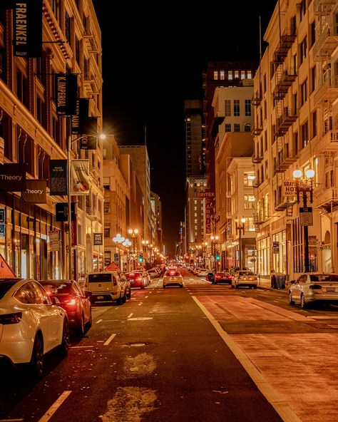 City lights and late-night vibes. 🌆✨ #downtownvibes #nightphotography #nightscape #streetscenes #citylife #cityafterdark #instagood #citynights #citylights #longexposure #exploresanfrancisco #visitcalifornia #sonyalpha #sonya7iv #tamron2470 Night City Photography, Cityscape Photography, Visit California, Night Scenery, Night Vibes, City Photography, Night City, Long Exposure, Street Scenes