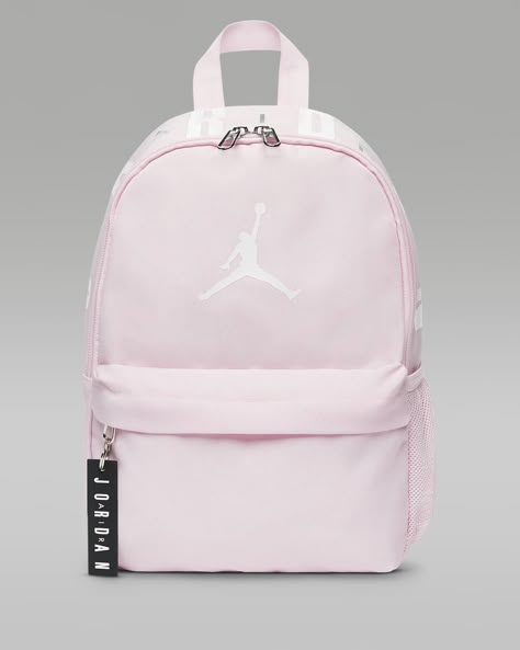 Air Jordan Mini Backpack (10L). Nike.com Pink Nike Backpack, Nike Backpacks, Jordan Backpack, Pink School Bags, Pretty Backpacks, Nike Backpack, All Jordans, American Flag Wallpaper, Pink Nikes