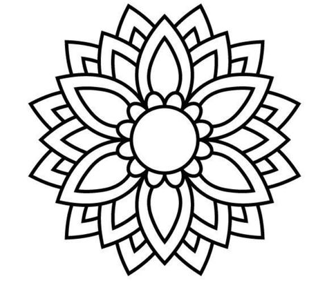 Mandala Designs in 2020: Illustrations, Patterns, Trends. Mandala Creator Online and Free Simple Aesthetic Mandala, Simple Mandala Design, Pages Aesthetic, Printable Mandala, Bahasa Jepun, Easy Mandala, Mandala Animal, Idee Cricut, Mandala Monograms