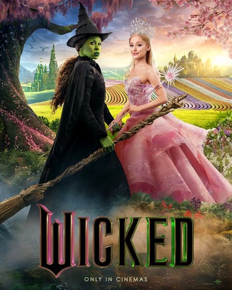 Click to View Extra Large Poster Image for Wicked The Witches Of Oz, Elphaba And Glinda, Jonathan Bailey, Wicked Musical, Morena Baccarin, Movie Sites, The Wonderful Wizard Of Oz, Tv Design, Michelle Yeoh