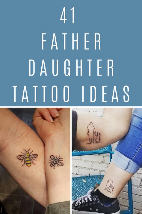 The bond between a father and his daughter can be shaped in many different ways. Here are 41 Father-daughter tattoo ideas to show off that unbreakable bond. Tiny Father Daughter Tattoos, Tattoo Ideas Mom Daughter, Celtic Father Daughter Tattoo, Tattoo Ideas For Father And Daughter, Dad Daughter Tattoo Ideas, Daddy And Daughter Tattoo Ideas, Mom Dad Daughter Tattoo, Small Father Daughter Tattoos, Father Daughter Tattoos Ideas