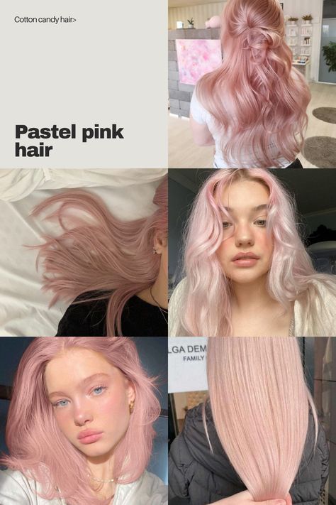 Pink Hair On Pale Skin, Light Pastel Pink Hair, Angels Have Pink Hair, Light Pink Hair Short, Pink Hair 2024, Pink Hair Outfit What To Wear With, Blush Pink Hair Color, Pastel Pink Hair Aesthetic, Cool Toned Pink Hair