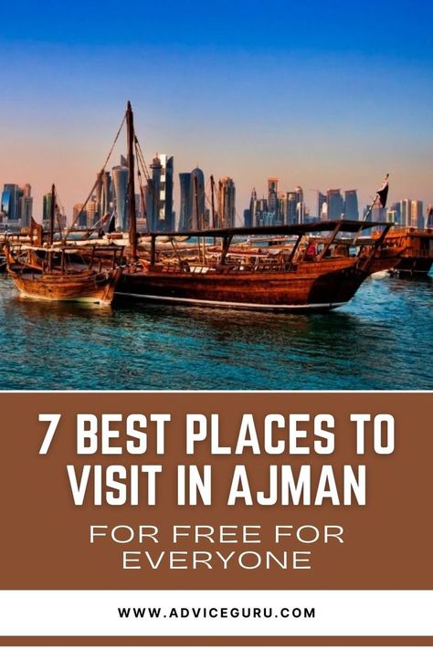 Looking for places to visit in Ajman for free? There are too many to mention, but I’ll tell you only the best spots. Ajman, the smallest of the UAE’s seven emirates, is packed with beautiful beaches, historical sites, and natural wonders—all for free. You don’t need to break the bank to enjoy its charm. Ajman Uae, Beautiful Travel Destinations, Amazing Pictures, Gulf Coast, Beautiful Places To Visit, Best Places To Visit, Historical Sites, Amazing Places, Natural Wonders