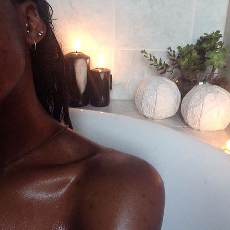 How to Take Your Self Care Routine to a Deeper Level. | BELLEMOCHA.com Tanning, Piercings, Photo Ideas, The Wall, Mood Board, Black Women, A Woman, Self Care, Vision Board