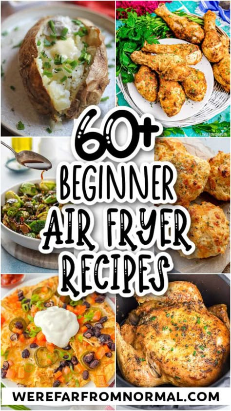 Beginner Air Fryer Recipes, Air Fryer Recipes For Beginners, New Air Fryer Recipes, Air Fryer Recipes Snacks, Air Fryer Cooking Times, Cooks Air Fryer, Air Fried Food, Air Fryer Oven Recipes, Air Fry Recipes