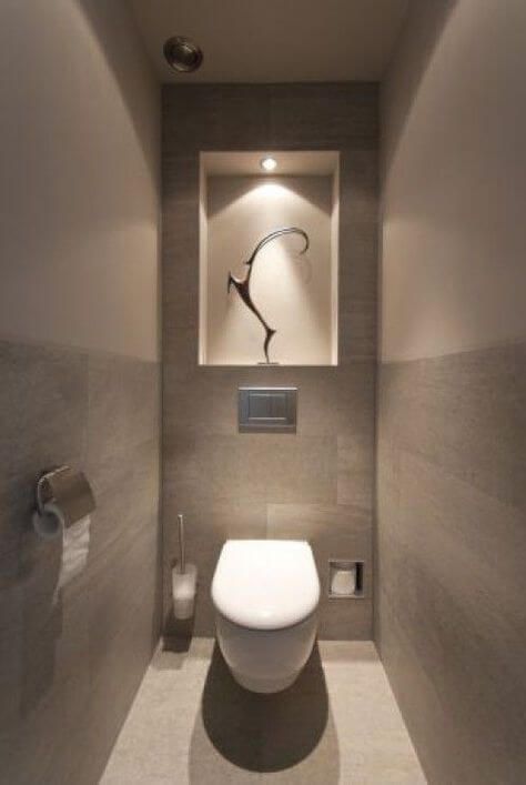 Top 35 Beautiful Small Bathroom Ideas - Engineering Discoveries Small Toilet Design, Toilet Closet, Space Saving Toilet, Cloakroom Toilet, Toilette Design, Wc Design, Small Toilet Room, Guest Toilet, Downstairs Toilet