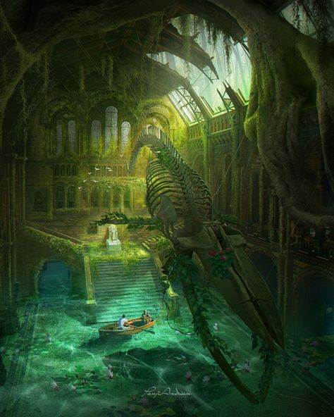 Fantasy Place, Futurisme Retro, Underwater City, My Fantasy World, Landscape Concept, Fantasy City, Fantasy Places, Fantasy Setting, Fantasy Art Landscapes