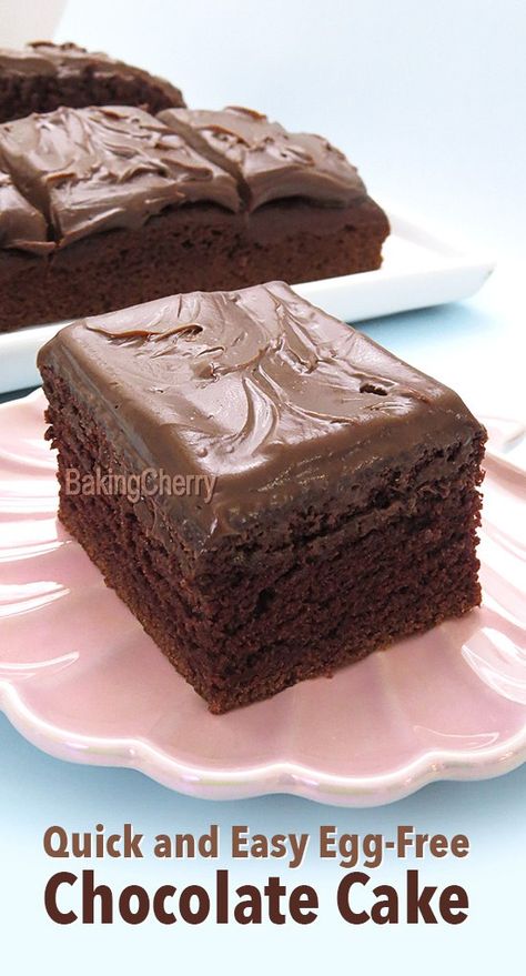 Moist Eggless Chocolate Cake Recipe, No Egg Microwave Cake, Eggless Frosting Recipes, Chocolate Cake With No Eggs, Gluten Free Eggless Desserts, Eggless Chocolate Sheet Cake, Eggless Loaf Cake Recipes, Eggless Chiffon Cake, Egg Free Baking Recipes