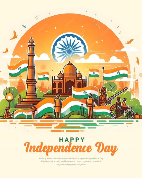 Premium PSD | Happy Independence Day India Freedom Celebration Social Media Post Banner Template Independence Day Design, Students Drawing, Cubicle Wall, Independence Day Poster, Independence Day Wishes, Happy Independence Day India, India Poster, Whatsapp Images, Indian Independence Day