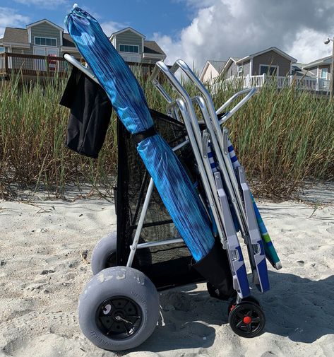 We’ve made a number of upgrades to our Folding Beach Cart XL Beach Wheelchair, Sand At The Beach, Beach Products, Fishing Cart, Kids Beach Toys, Folding Cart, Beach Supplies, Beach Cart, Family Vacations For Adults