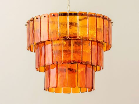 Amber Home Decor, Colourful Chandelier, Bungalow Lighting, Amber Chandelier, Amber Interiors Design, Stairwell Lighting, Statement Chandelier, Tiered Chandelier, Statement Chandeliers