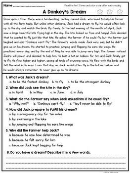 2nd-3rd Grade Reading Fluency Passages with Comprehension Questions 70% OFF 3 Grade Reading Worksheets, 3rd Grade Reading Comprehension Passages, Ask And Answer Questions Second Grade, Comprehension Passages 2nd Grade, Reading Passages 2nd Grade, 4th Grade Reading Comprehension Passages, Reading Comprehension Grade 3, Comprehension For Grade 2, Second Grade Reading Comprehension