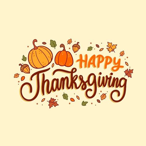 Free vector hand drawn thanksgiving lett... | Free Vector #Freepik #freevector #thanksgiving #give-thanks #traditional-culture #autumn Happy Thanksgiving Painting, Happy Thanks Giving Post, Give Thanks Lettering, Thanksgiving Images Clip Art Free, Happy Thanksgiving Lettering, Thanksgiving Clip Art Free Printables, Happy Thanksgiving Graphic, Thanksgiving Wigets, Free Happy Thanksgiving Images