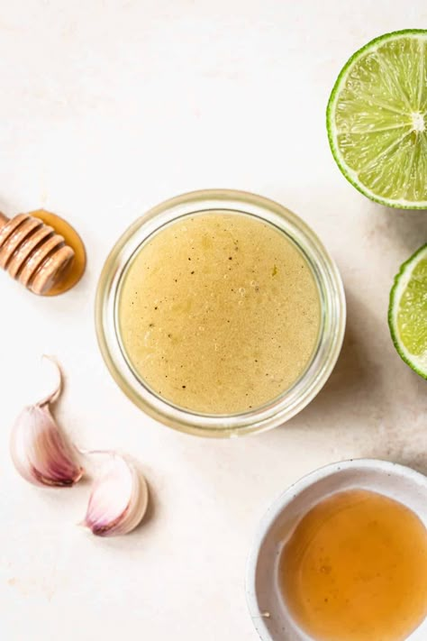 Maple Lime Dressing, Honey Lime Sauce, Salad Dressing With Honey, Mexican Dressing, Lime Salad Dressing Recipes, Healthy Lime Dressing, Honey Vinaigrette Dressing, Mexican Vinaigrette Dressing, Cheddars Honey Lime Dressing Recipe