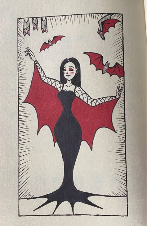 90s Goth Icons, Gothic Easy Drawings, Simple Vampire Drawing, Vampire Drawings Easy, Drawings Of Vampires, Gothic Vampire Drawing, Gothic Art Style Drawing, Vampire Art Drawing, Bat Vampire Art