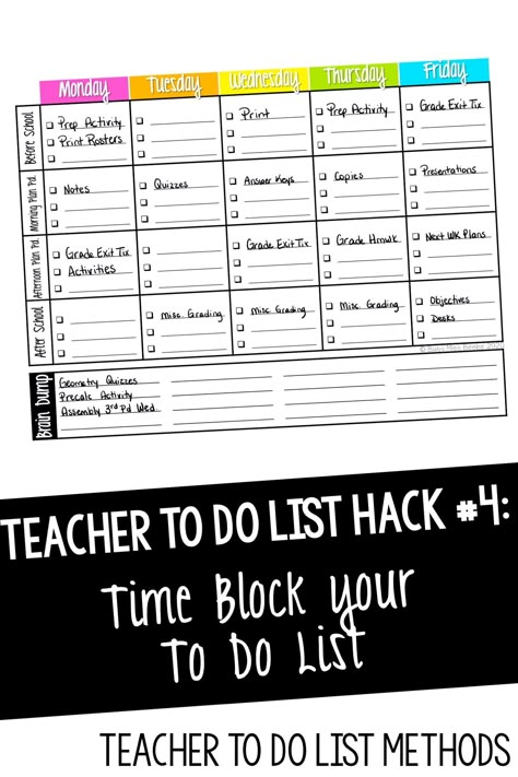 Teacher Weekly Checklist, Teacher Daily Checklist, Teacher Organization Ideas Elementary, Teacher To Do List, Teacher Productivity, Teacher Desk Organization, High School Math Classroom, Classroom Organization Elementary, About Teacher