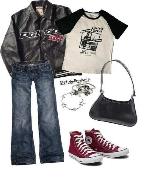 Stylish Grunge Outfits, Rockstars Gf Outfit Ideas, Casual Rockstar Gf Outfits, 80s Outfits Grunge, Whismgothic Outfits 90s, 80s Inspo Outfit, Grunge 80s Outfits, Grunge Fit Ideas, Downtown Grunge Outfits