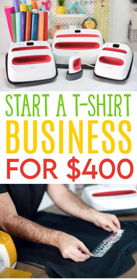 Want to start a t-shirt business to make a little extra side money – or maybe even a full-time business? We’re going to show you how you can get started for under $400!How great would it be to have a side hustle that you can start right within your own home? Work your own hours and build your very own business and be your own boss. If you’ve been wanting a home-based business that’s easy to set up and fun to maintain, this might just be the one for you. Starting A T Shirt Business Heat Press, How To Start A T Shirt Printing Business, How To Start A Shirt Business, Diy Tshirt Business, How To Start A Tshirt Printing Business, How To Start A Tee Shirt Business, Starting A Tshirt Business Heat Press, How To Make Your Own Shirts, T Shirt Making Business