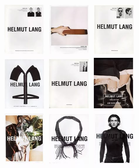 Helmut Lang and his influence on fashion and current day culture. Helmut Lang Campaign, Fashion Editorial Layout, Fashion Layout, Graphics Layout, Editorial Layout, 3d Texture, Fashion Advertising, Fashion Graphic, Magazine Layout