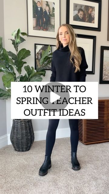 Merrick White / Style Educator on Instagram: "Teacher outfit ideas you can wear from winter into spring…👩🏻‍🏫🍎

I’ve had lots of requests for colder weather teacher outfits, and remember — these are outfit formulas you can build off of and adjust for your weather or classroom situation. Switch flats for boots or sneakers, add a jacket, swap a blazer for a cardigan, wear jeans if they’re allowed. Hopefully it gives you some good base ideas!

Which look is your favorite?? Tell me! 👇🏼

🔗 LOOKING FOR LINKS?? 🔗
1️⃣ comment below with the word LINK and I’ll send you a DM with all the links!
2️⃣ check my stories for the next 24 hours for links
3️⃣ find links in the @shop.ltk app — I’m @merricksart over there too.
4️⃣ type merricksart.com into your browser to find the links in today’s blog Winter Outfits For Work Teacher Over 40, 70 Degree Weather Outfit Teacher, Joggers Teacher Outfit, Winter Outfit Teacher, Fall Outfit Teacher, Teacher Winter Outfits High School, Teacher Outfits For Winter, Cold Teacher Outfit, Rainy Day Teacher Outfit Fall