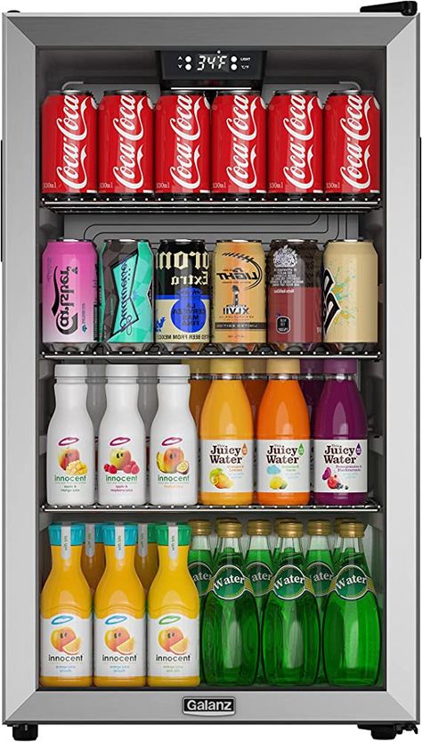 Drink Refrigerator, Built In Wine Refrigerator, Dream Fridge, Glass Door Fridge, Sparkling Tea, Drinks Fridge, Drink Fridge, Refrigerator Cooler, Coffee With Alcohol