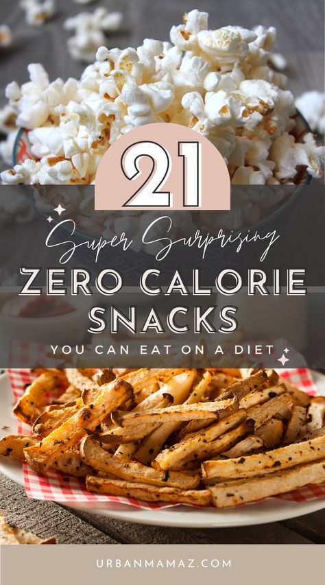 Looking for super surprising zero calorie snacks you can eat on a diet? Check out this ultimate list of 21 zero calorie snacks that are perfect for your diet. Zero Calorie Snacks, 21 Day Fix Vegetarian, 1200 Calorie Diet Meal Plans, Low Cal Snacks, Calorie Snacks, Zero Calorie Foods, Snacks Under 100 Calories, 100 Calorie Snacks, Under 100 Calories