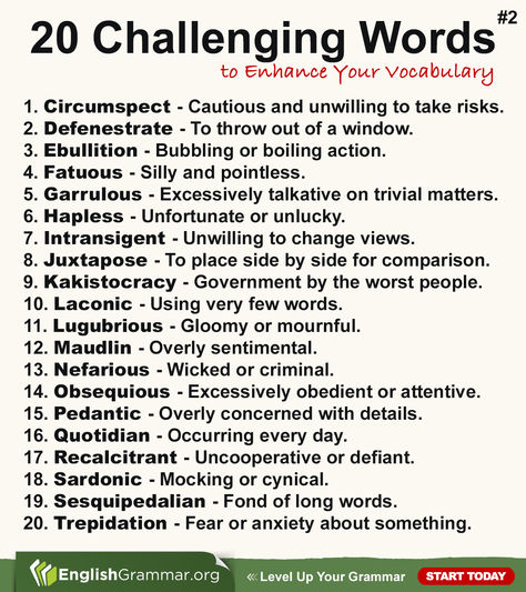 Here are 20 more tricky words to boost your English vocabulary. #English #vocabulary #words #classroom Big Vocabulary Words, Daily Vocabulary Words, Misused Words, English Transition Words, Daily Exercises, Vocabulary English, New Vocabulary Words, Tricky Words, English Phrases Idioms