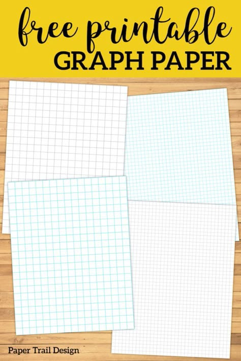 Free Printable Graph Paper. Half inch, quarter inch, and eighth inch grid paper in blue or black for school, math class or cross stitch. #papertraildesign #gridpaper #free #freegridpaper #math #freeprintablegridpaper Cross Stitch Grid, Free Printable Graph Paper, Grid Paper Printable, Beginners Cross Stitch, Paper Trail Design, Cross Stitch For Beginners, Printable Graph Paper, Beginner Cross Stitch, Teacher Appreciation Printables