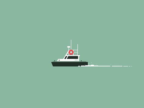 Boatin' GIF by Dmitri Litvinov Boat Animation, Aquatic Illustration, Tornado Gif, Floating Objects, Yatch Boat, Boat Vector, Gif Background, Illustration Motion, 3d Love