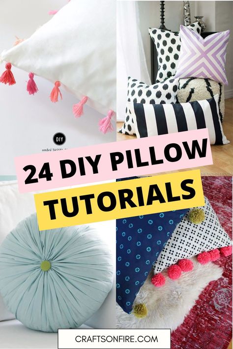 DIY, DIY PILLOWS, PILLOW TUTORIAL How To Sew Throw Pillows, Diy Accent Pillows, Making Throw Pillow Covers, How To Make A Throw Pillow, Small Pillows Diy, Diy Pillows Decorative Homemade, Throw Pillow Patterns Sewing, Pillow Case Design Ideas, Pillow Cover Designs Ideas Diy