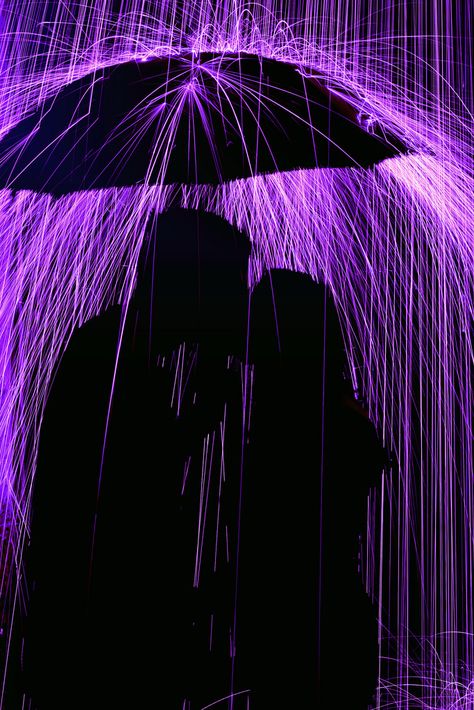 Purple Rain- By LoveFace Studios | by UnShuttered Soul~ Good to be busy! Under An Umbrella, Purple Stuff, Everything Purple, Purple Things, I Love Purple, Under My Umbrella, Charcoal Drawings, Purple Walls, Purple Reign