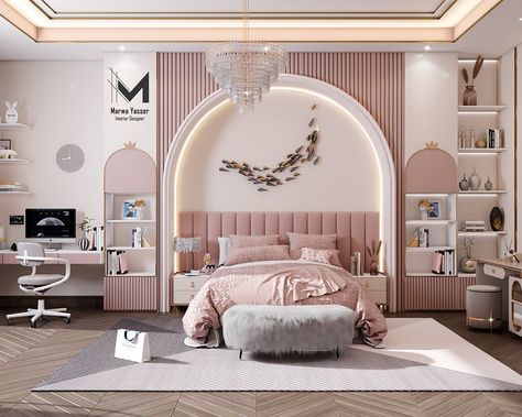 Luxury Kids Bedroom, Girls Room Design, Luxury Room Bedroom, Kids Bedroom Designs, Kids Interior Room, Girl Bedroom Designs, Luxury Rooms, Bedroom Furniture Design, Design Del Prodotto