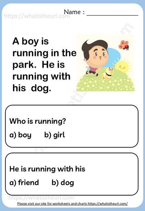 Simple Reading Comprehension, Phonics Reading Activities, Kindergarten Reading Comprehension, First Grade Reading Comprehension, Reading Comprehension For Kids, Cvc Words Kindergarten, Reading Comprehension Kindergarten, English Stories For Kids, Kindergarten Reading Activities