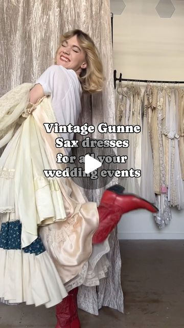 Dear Saint on Instagram: "Idk about you but I’d happily say I Do in a Gunne Sax!" Gunne Sax Wedding Dress, Vintage Gunne Sax Dress, Sax Dress, Gunne Sax Dress, Gunne Sax, How To Make Clothes, Wedding Events, Wedding Dress, Dresses