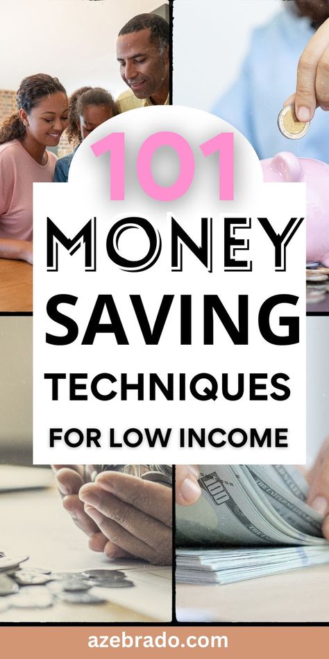 Make every dollar count with our comprehensive guide to 101 money saving techniques specifically designed for low income households. Learn how to cut expenses and boost savings. Click the image to know more. Follow us for more tips. Hashtags: #LowIncomeBudgeting #MoneyManagementTips #StretchingYourBudget Single Mom Finances, Low Income Budgeting, Cut Expenses, Money Saving Techniques, Saving Techniques, Money Strategy, Money Frugal, Saving Money Budget, Money Saving Strategies