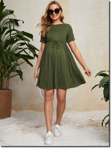 Maternity For Short Women, Cute Maternity Dress Casual, Plus Size Maternity Clothes Summer, Martenity Dresses Outfits, Summer Pregnancy Outfits Plus Size, Maternity Shorts Pattern, Pregnant Dress Casual, Pregnancy Clothes Dresses, Business Casual Maternity Outfits