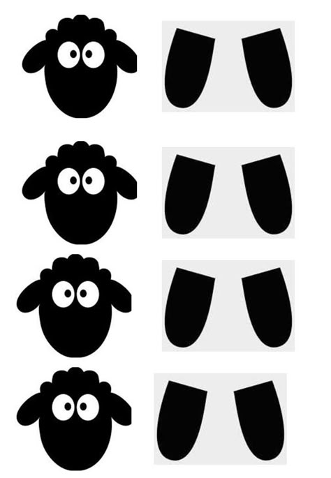 Sheep Face Template Free Printable, Sheep Crafts For Kids, Påskeaktiviteter For Barn, Christian Easter Decorations, Sheep Crafts, Farm Themed Birthday Party, Eid Crafts, Jw Pioneer Gifts, Sunday School Crafts For Kids