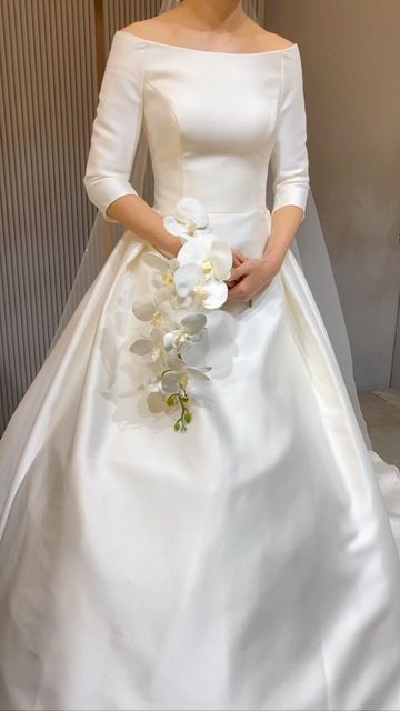 Wedding Dresses With Boat Neckline, Sabrina Neckline Wedding Dress, Boatneck Wedding Gown, Boatneck Wedding Dress, Boat Neck Wedding Dress, Cotton Wedding Dresses, Modest Wedding Dresses With Sleeves, Reign Fashion, Modest Bride