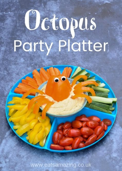 Pirate Themed Food, Shark Party Foods, Pirate Party Food, Octopus Party, Mermaid Pirate Party, Kids Birthday Party Food, Pirate Themed Birthday, Ocean Birthday Party, Mermaid Theme Birthday Party