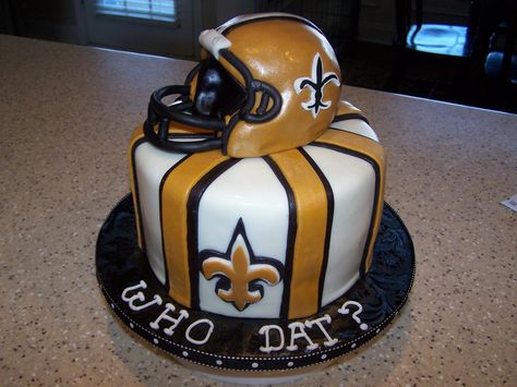 Saints football | New Orleans Saints — Football / NFL Nfl Cake, New Orleans Saints Football, Sport Cakes, Football Cake, Saints Football, Gateaux Cake, Football Birthday, Themed Birthday Cakes, Cake Gallery