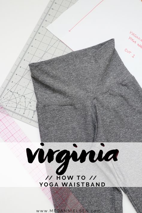 megan nielsen design diary: How to sew leggings with a Yoga waistband // a Virginia leggings tutorial Sewing Shorts For Women, Sewing Pants For Women, Sew Leggings, Sewing Skirt, Pants For Women Casual, Womens Printed Leggings, Sewing Shop, Gothic Leggings, Sewing Shorts