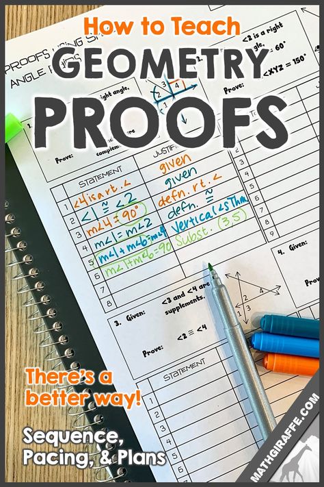 How to Teach Geometry Proofs Geometry Proofs Activities, Geometry Notes High School, Middle School Geometry, Circle Theorems, High School Geometry, Geometry Help, Geometry Proofs, Geometry Notes, Syllabus Template