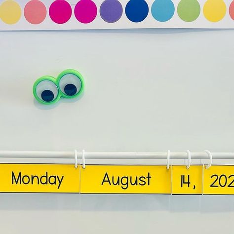 Traci Bender M.Ed, M.S. on Instagram: "✏️ Pencil Flip Calendar! Update: Now includes Spanish & French!!! Quickly display the date each day for your students without having to write it out. All you'll need is a magnetic curtain rod and some book rings. Also, includes the punch holes for perfect precision! ✏️✏️✏️ ✏️There are 3 different pencil toppers to choose from! ✏️ I’ve linked it in my bio. Let me know if you need a link for the curtain rod I have. #spedteacher #teacher #elementaryteach Magnetic Curtain Rods, Flip Calendar, Book Rings, Sped Teacher, Pencil Toppers, Hole Punch, Curtain Rods, Pencil, Magnets