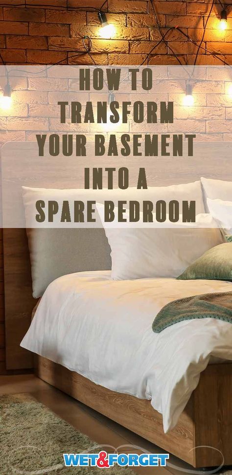 Basement Guest Room Ideas, Basement Makeover Ideas, Unfinished Basement Bedroom, Small Basement Bedroom, Basement Guest Room, Renovation Hacks, Basement Bedroom Ideas, Basement Decoration, Basement Flat