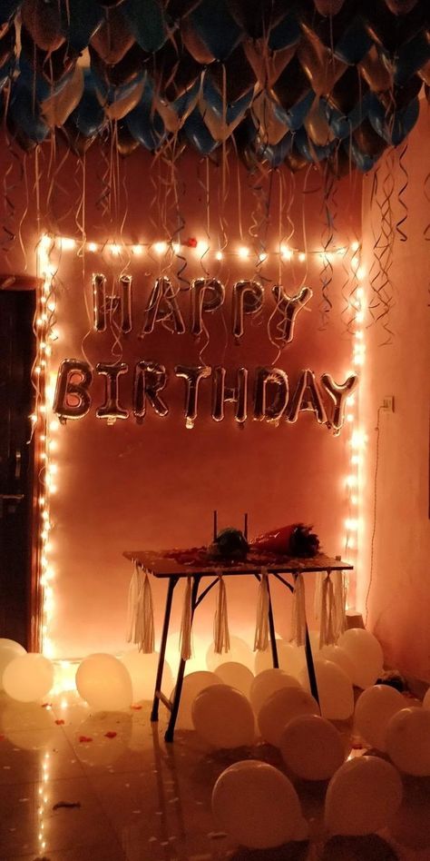 Happy Birthday Decoration Ideas, Diy Birthday Decoration Ideas, Easy Birthday Decorations, Home Birthday Decor, Diy Banners, Birthday Party Decoration Ideas, Cheap Birthday Party, Birthday Decoration Ideas, Happy Birthday Decoration