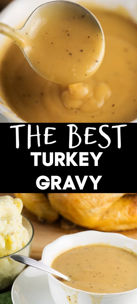 Best Turkey Gravy Recipe, The Best Turkey Gravy, Best Turkey Gravy, Turkey Gravy Recipe, The Best Turkey, Thanksgiving Food Sides, Perfect Turkey, Best Thanksgiving Recipes, Turkey Stock