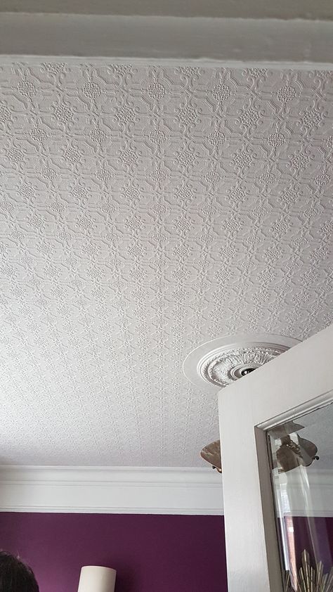 Ceiling Paper Wallpapers, Anaglypta Wallpaper, Ceilings Design, Hallway Wallpaper, Ceiling Texture, Dining Room Paint, Paintable Wallpaper, Wallpaper Ceiling, Traditional Homes