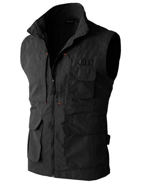 Amazon.com: H2H Mens Casual Work Utility Hunting Travels Sports Vest With Multiple Pockets: Clothing Photography Vest, Cargo Vest, Fishing Vest, Padded Vest, Utility Vest, Korean Brands, Sports Vest, Functional Fashion, Hunting Gear