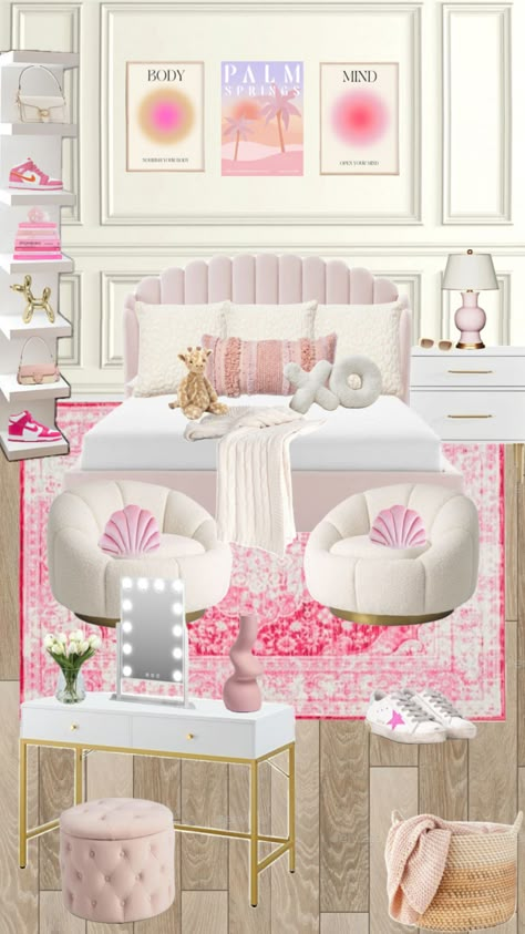 Preppy Teen Room, Preppy Room Ideas Bedrooms, Preppy Furniture, Preppy Room Decor Ideas, Pink Preppy Room, Preppy Room Ideas, Room Preppy, Preppy Teen, Room Decor Preppy